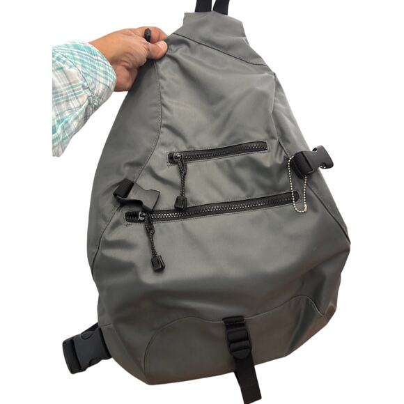 Vintage GAP 90's Y2K Gray Crossbody Single Strap Slingback Bag One Size NEW - Picture 10 of 10